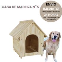 Casa Casinha Madeira Pinus Para Cachorro Caes N5