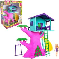 Casa / casinha na arvore judy com boneca + escada e acessorios na caixa - SAMBA TOYS