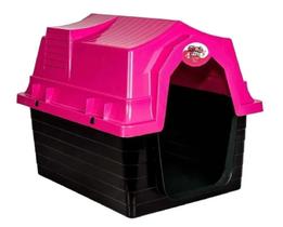 Casa Casinha Pet Cachorro Cães Médio Porte Nº4 Rosa Casa Casinha Pet Cachorro Cães Médio Porte Nº4 Rosa