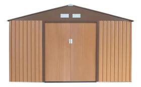 Casa Container Aco Galvanizado 191x340x210 Cm Marrom