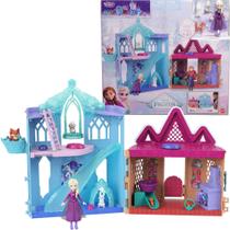Casa de Animais de Inverno c/ Mini Boneca Elsa e Animais - Princesas Disney Frozen - Mattel Casa de Animais de Inverno c/ Mini Boneca Elsa e Animais - Princesas Disney Frozen - Mattel