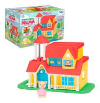 Casa de Boneca Casinha Divertida Pipinha Com Boneca e Acessórios - Xplast