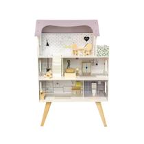 Casa De Boneca Completa Com Móveis e Acessórios