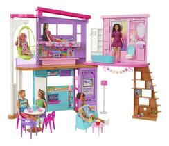 Casa De Bonecas Barbie Malibu + Acessórios Mattel - Hcd50