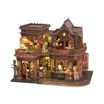 Casa De Bonecas De Madeira DIY Para Meninas, Modelo De Mobiliário Em Miniatura, Brinquedo De Casa De Bonecas De Madeira DIY Para Meninas, Modelo De Mobiliário Em Miniatura, Brinquedo De