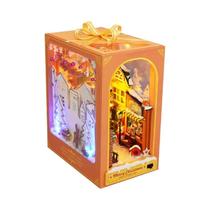 Casa De Bonecas De Natal Aconchegante DIY Quebra-Cabeça 3D De Desenho Animado Artesanal Decoração