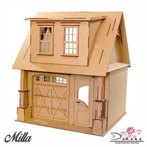 Casa De Bonecas Escala Barbie Com Garagem Milla Nat Darama