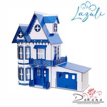 Casa de Bonecas Escala Polly Modelo Anne Lazuli Com Garagem - Darama