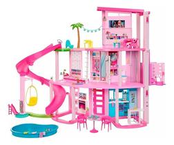 Casa De Bonecas Mattel Barbie Casa Dos Sonhos Dreamhouse Pool Party Hmx10 Rosa