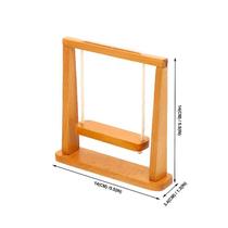 Casa de Bonecas Miniatura Alpendre Swing Dollhouse Miniatura Furnitur