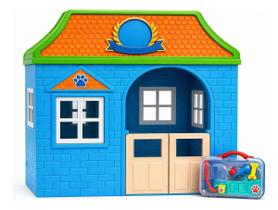 Casa De Brincar De Plástico Resistente Infantil Colorida Azul Pet Shop Casa De Brincar De Plástico Resistente Infantil Colorida Azul Pet Shop
