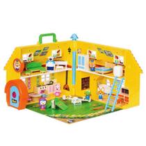 Casa de Brinquedo Samjin Pororo com 6 Figuras de Personagens
