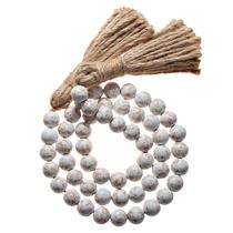 Casa de fazenda Wood Bead Garland MAINEVENT para bandeja em camadas Casa de fazenda Wood Bead Garland MAINEVENT para bandeja em camadas