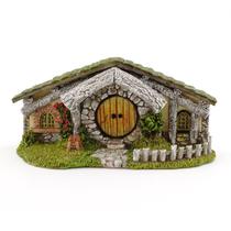 Casa de jardim em miniatura Top Collection 6 x 6 x 3 cm em resina