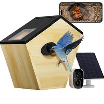 Casa de Passarinho Eyrizon Câmera HD 5MP Energia Solar Visão Noturna