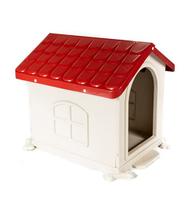 Casa de Plástico Vermelho para Cães Pet Injet