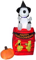Casa inflável de Halloween Gemmy Airblown Snoopy de 6 pés com LEDs Casa inflável de Halloween Gemmy Airblown Snoopy de 6 pés com LEDs
