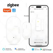 Casa Inteligente Tuya Zigbee Porta Janela Sensor De Contato Aberto Fechar Detector Alexa Alarme