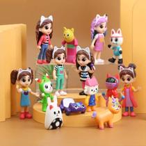 Casa Magica da Gabbys Dollhouse kit 14 bonecos colection
