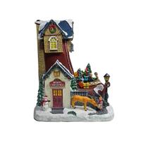 Casa Natalina em Forma de Bota C/Movimento Florarte 60793