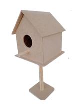 Casa Ninho De Passarinhos - Tam. 17x16x16cm Mdf Marron
