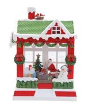 Casa noel c led clr 3aa lanternas fig agua c1 un 1105305