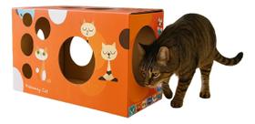 Casa Para Gato Nicho Papelão Super Resistente Colorida Brinquedo Gato