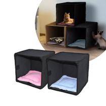 Casa Para Gatos Arranhador Brinquedo Toca Antiestresse Casinha Ninho com Almofada Casa Para Gatos Arranhador Brinquedo Toca Antiestresse Casinha Ninho com Almofada