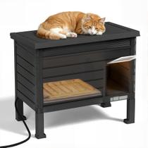 Casa para Gatos DRATO de Resina Impermeável com Aquecimento 79x49x68 cm