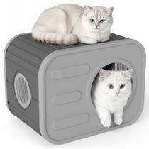 Casa para Gatos DRATO para Área Externa, Resistente ao Clima, em Resina, Design de Câmera