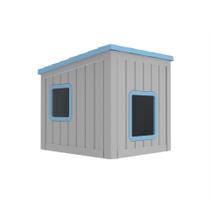 Casa para Gatos Externa DRATO à Prova dÁgua em Material PP, Abrigo Robusto e Resistente para Gatos de Rua, Fácil de Montar, Quente no Inverno, Cor Preta