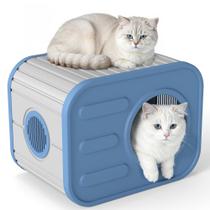 Casa para Gatos Externa DRATO em Resina Impermeável com Design de Câmera