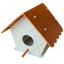 Casa para pássaros casinha passarinho livre plástico