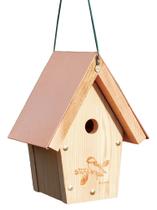 Casa para Pássaros Woodlink COPCH com Teto de Cobre para Tico-Tico Casa para Pássaros Woodlink COPCH com Teto de Cobre para Tico-Tico