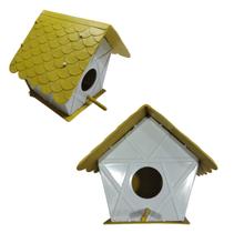 Casa Pássaro Silvestre Plástico Resistente Pendurar Fixar