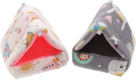 Casa Pequena Portátil para Animais Pequenos Hamster Cinza