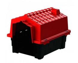 Casa Plastica Eco Colors Dog House Evo Tam 1 Vermelha