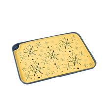 Casa Prato de drenagem bonito retangular prato prato prato de jantar bandeja de xícara de chá