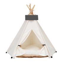 Casa tipi para mascotas scnbom para perros y gatos con cojín hasta 15 kg Casa tipi para mascotas scnbom para perros y gatos con cojín hasta 15 kg