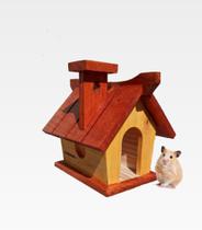 Casa Toca Casinha Para Hamster Em Gaiola De Madeira Tratada - Start Artesanatos