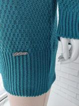 Casaco Aberto Cardigan Plus Size Verde Petróleo Casaco Aberto Cardigan Plus Size Verde Petróleo