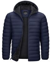 Casaco acolchoado masculino TACVASEN com capuz, forrado em sherpa, resistente à água Casaco acolchoado masculino TACVASEN com capuz, forrado em sherpa, resistente à água