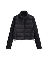 Casaco acolchoado Ynhonra feminino de manga comprida acolchoado preto M