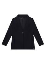 Casaco alongado plus size em malha alfaiataria lunender 65183 Casaco alongado plus size em malha alfaiataria lunender 65183