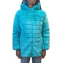 Casaco Alpelo Dupla Face com Capuz Verde 40500074 Casaco Alpelo Dupla Face com Capuz Verde 40500074