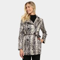 Casaco Bellina Animal Print Feminino