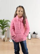 Casaco Blusa De Frio Infantil Pele De Carneiro Quentinho Top