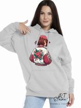 Casaco Blusa Moletom Masculino e Feminino Canguru Estampa Mulher Com Bolso e Capuz Inverno Frio 01