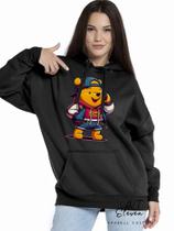 Casaco Blusa Moletom Masculino e Feminino Canguru Estampa Pooh Com Bolso e Capuz Inverno Frio 03