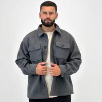 Casaco Broken Rules Oversized em Lã Batida Masculino